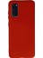 Samsung Galaxy S20 Kılıf Nano Içi Kadife Silikon - Kırmızı 1