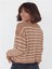 Saç Desenli Çizgili Triko Hırka 4
