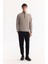 Erkek Gri Dik Yaka Fermuarlı Soft Touch Polar Regular Fit Sweatshirt E001068 8