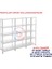 5 Katlı 3'lü Galvaniz Çelik Raf - Depo, Arşiv, Kiler, Dosya, Market Rafı - 31x75 cm-150 cm-1.00 mm 6