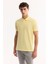 Erkek Sarı 3 Düğmeli %100 Mısır Pamuğu Polo Yaka Regular Fit T-Shirt B001027 8