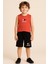 Erkek Çocuk Yazlık Laguna Beach Şortlu Takım – Kırmızı & SIYAH-7050 1