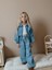 Kız Çocuk Çiçek Nakışlı Denim Ceket & Pantolon Takımı – 2’li Kombin 6003 5
