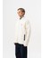 Erkek Zip Oversize Polar Ceket Ekru 2