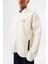 Erkek Zip Oversize Polar Ceket Ekru 4