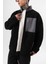 Erkek Zip Oversize Teddy Ceket Siyah 4