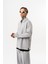 Erkek Yarım Fermuarlı Modal Sweatshirt Gri 2