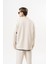 Erkek Yarım Fermuarlı Modal Sweatshirt Ekru 3