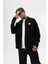 Erkek Zip Oversize Polar Ceket Siyah 4