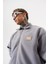 Erkek Zip Oversize Polar Ceket Gri 5