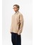 Erkek Zip Oversize Polar Ceket Bej 2
