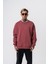 Erkek Respire Yazı Detaylı Basic Oversize Sweatshirt Gül 1