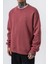 Erkek Respire Yazı Detaylı Basic Oversize Sweatshirt Gül 4