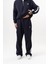 Erkek Pis Dikiş Detaylı Diagonel Baggy Eşofman Altı Lacivert 1