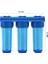 3 Aşamalı Tortu Çamur ve Kireç Önleyici Su Arıtma Filtre Seti Yüksek Basınca Uygun 6