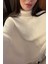 Püsküllü Triko Panço- Ekru 4