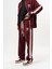 Erkek Ffb Şerit Detaylı Kışlık Doubleface Baggy Eşofman Altı Bordo 2
