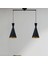 Ikili Ince Siyah Metal Avize Mutfak Salon Cafe Ofis Masaüstü Hediye Tekli Sarkıt Lamba Aydınlatma 1