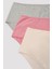 Soft Color 3lü Yüksek Bel Çok Renkli Slip Külot 10
