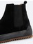 Erkek Siyah %100 Süet Esnek Taban Hafif Chelsea Bot B008009 8