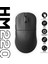 HM220 1k Hz 12000 Dpı Tri-Mode Kablosuz/bluetooth Siyah Gaming Mouse 1