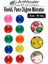 Pano Düğmesi Mıknatısı Renkli 10 Lu 1 Paket Buzdolabı Dekorasyon Manyetik Yuvarlak Mıknatıs Hobi Etkinlik Plastik Kaplı 1