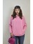 Kadın Kapüşonlu Kanguru Cepli Uzun Kol Oversize Sweatshirt 1