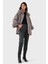 Via Dante Oversize Fit Ceket Yaka Düğmeli Kürk Mont Bayan Mont 6858060 2