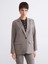 Lcw Vision Bej Ekose Kadın Blazer Ceket 1