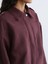 Lcw Modest Bordo Gömlek Yaka Kadın Süet Görünümlü Ceket 4