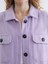 Lcw Vision Lila Oversize Kadın Oduncu Gömlek Ceket 3