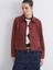 Lcw Vision Bordo Gömlek Yaka Kadın Süet Görünümlü Ceket 1