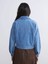Lcw Modest Indigo Oversize Kadın Jean Ceket 4
