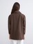 Lcw Vision Kahverengi Oversize Kadın Oduncu Gömlek Ceket 4