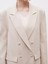 Soulife Bej Krep Kadın Blazer Ceket 3