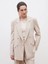 Soulife Bej Krep Kadın Blazer Ceket 4