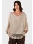 Via Dante Oversize Fit Dantel Detaylı Yuvarlak Yaka Bluz Bayan Bluz 690870 6
