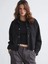 Lcw Eco Siyah Kadın Süet Görünümlü Gömlek Ceket 1