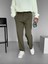 Erkek Baggy Fit Beli Lastikli Rahat Pantolon Haki 6