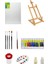 Masaüstü Şövale Fanart Academy Yağlı Boya Seti 12X12ML 35X50 Tuval Başlangıç Set 1