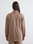 Lcw Modest Bej Kadın Süet Görünümlü Gömlek Ceket 4