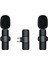 Kablosuz Yaka Mikrofonu 2'li Typ-C Uyumlu Mini K9 Vlog Mikrofonu, Telefon Mikrofonu 5