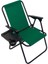Litea 4 Adet Kamp Sandalyesi Katlanır Piknik Sandalye ve Bardaklık Yeşil 7