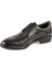 Bağcıklı Siyah Deri Kauçuk Taban Erkek Günlük Ayakkabı 8589 46 2