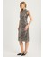 Leopar Desenli Elbise 2