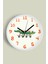 Kaykay Yapan Sevimli Timsah Çocuk Odası Modern Duvar Saati - 30CM - Önü Camlı Beyaz Kasa 1