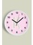 K Harfi Kız Odası Duvar Saati - 30CM - Önü Camlı Beyaz Kasa - Sessiz Mekanizma 1