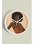 Afro Stil Kadın Minimalist Modern Duvar Saati - 30CM - Önü Camlı Beyaz Kasa - Sessiz Mekanizma 1