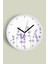 Lavanta Çiçek Modern Duvar Saati - 30CM - Önü Camlı Beyaz Kasa - Sessiz Mekanizma 1