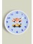 Araba Tasarımlı Çocuk Odası Duvar Saati - 30CM - Önü Camlı Beyaz Kasa - Sessiz Mekanizma 1
